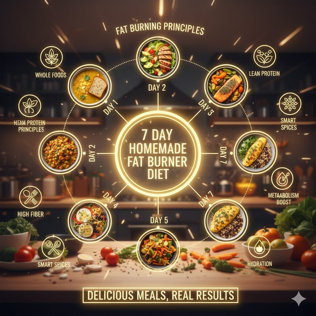 A Weight Loss 7 Days Diet Plan That Makes Homemade Meals A Natural Fat Burner