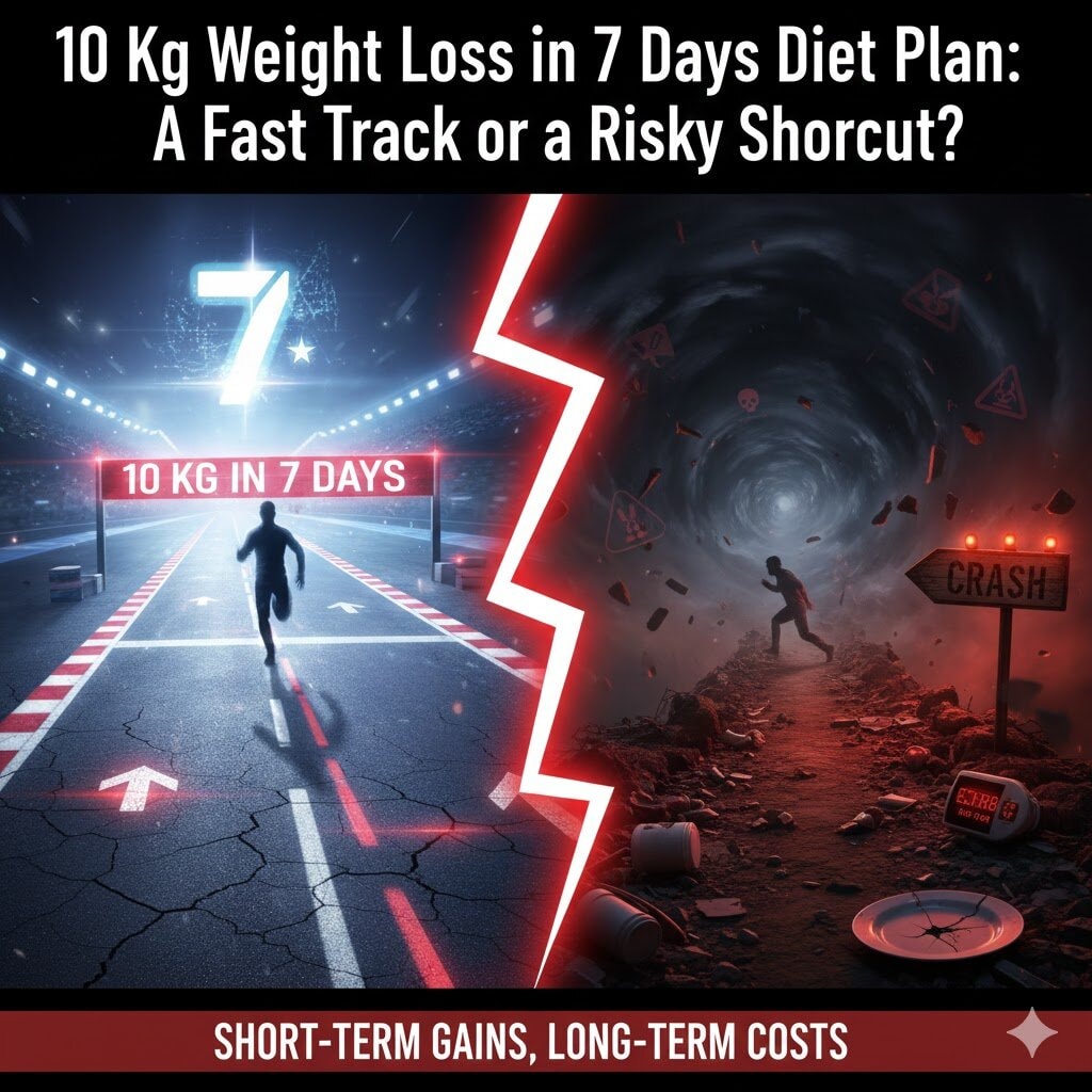 10 Kg Weight Loss in 7 Days Diet Plan: A Fast Track or a Risky Shortcut?